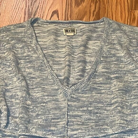 Converse One⭐️Star 2010’s Knit Tunic, Gey top, Dress, tie waist, 3/4 sleeve, L - Picture 2 of 7